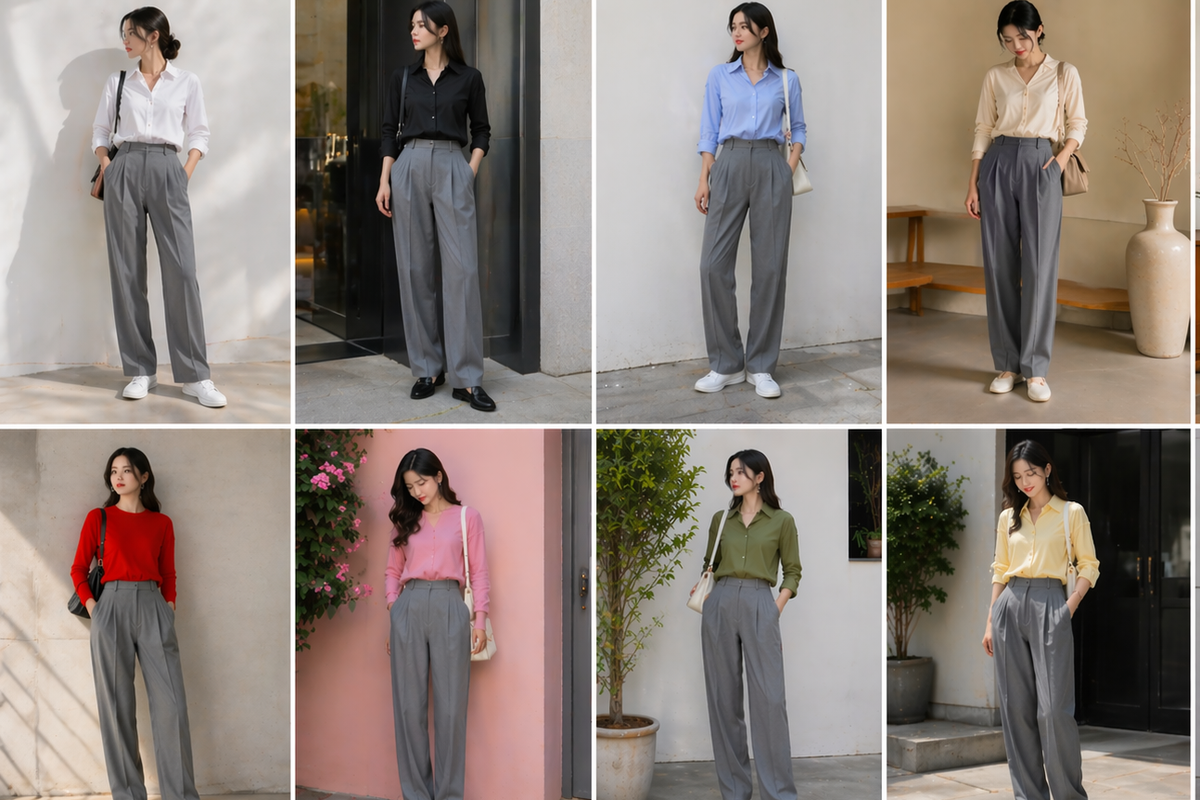 Tampil Keren! Ini Warna Baju Yang Pas Untuk Celana Abu-Abu