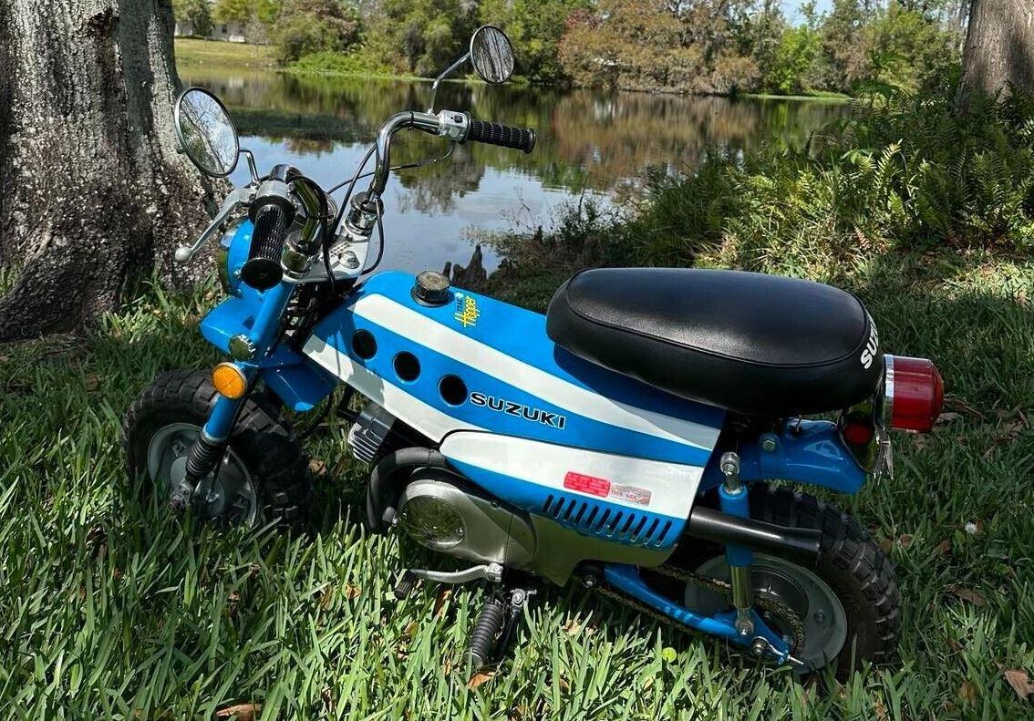 Mungil Tapi Unik! Suzuki MT-50J Trailhopper & Mesin 2-Tak 49 Cc