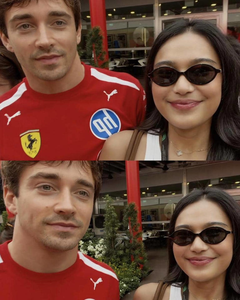 Birthday Trip Langka! Azizah Salsha Selfie Bareng Charles Leclerc